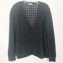 DKNY  Jeans Open Knit Blue Cardigan Photo 0