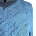 Vintage Blue Castleberry London NY  Cable-Knit Cardigan Photo 4