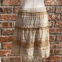 Max Studio  textured tan & cream mini skirt / L / Excellent condition Photo 11