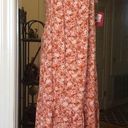 Isabel Maternity  Orange Floral Sun Dress Photo 0