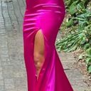 Midnight Doll pink satin prom dress Photo 2