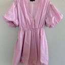 Beulah style bubblegum pink mini bubble dress puff sleeves Photo 1