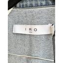 IRO NWT  Beverly Sleeveless Collared Snap Jean Jacket Stone Blue Women FR 36/US 4 Photo 4