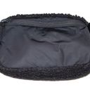 Lululemon Womens  Athletica Everywhere Fleece Belt Bag Black Sherpa Gold Buckles Photo 4