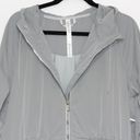 Lululemon  Rare Grey Long Windbreaker Jacket Rain Jacket Size 10 Photo 7