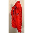 Lavon Vintage 80s Red Nylon Western Windbreaker Jacket Size M Photo 2