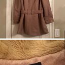 For Love & Lemons  Faux Fur Camel Wool Blend Ella Coat Photo 2