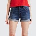 Levi's  Wedgie Fit High Rise Denim Shorts Size 30 Photo 0