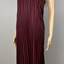Petra Fashions Vintage  Size Medium Chemise Shimmer Stripes Burgundy Nighty Dress Photo 0