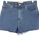 Everlane  Size 28 Jean Shorts The Way High Denim Short High Rise Blue 1294 Photo 0