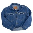 Boom Boom Jeans  Los Angeles Women's High Low Denim Shirt Jacket Size Small NWOT Photo 6