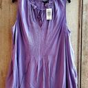 Torrid lavender sleeveless front tie blouse Photo 0