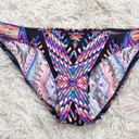 Body Glove  Ruby low rise multi strap Aztec bikini bottom Pink black size medium Photo 1