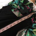 Tiana B . Sleeveless Black Dress with Floral Sheer overblouse Size 10 Photo 6