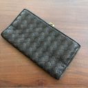 L.A.M.B. Vintage Bally Leather weave Kisslock Bifold Wallet Photo 2