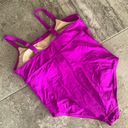 Ava & Viv  One Piece Swimsuit, Pink Fuchsia Size 16W Photo 3