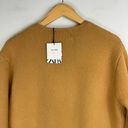 ZARA NWT  100% Wool Camel Zip Bomber Jacket Sz Small Photo 10