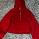 Lululemon  oversized scuba half zip dark red size xs/s Photo 0