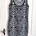 Carmen Marc Valvo Carmen  Knit Sleeveless Bodycon  Dress Black White Size Small Photo 0