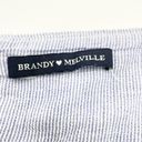 Brandy Melville  Dena Tank Top Striped Blue White Summer Tie Shoulder One Size Photo 5