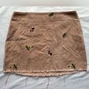 Ivy and Main  Blush Pink Corduroy Embroidered Mini Skirt Photo 10