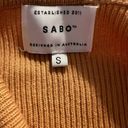 Sabo Skirt SABO  Caramel Color Cotton Ribbed Stretch Crop Top EUC Size Small Photo 4