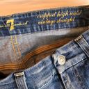 7 For All Mankind 7FAM  Cropped High Rise Vintage Straight Leg Jeans Size 26 Photo 3