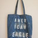 American Eagle  Womens Jean Denim Bag Shoulder Tote distressed Ladies Pur… Photo 3