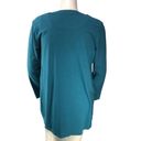 J.Jill  Wearever Collection Womens Size XL Teal Cardigan Sweater Single Button Photo 6