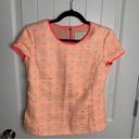 Tuckernuck  Sail to sable orange geometric tweed short sleeves blouse size XS Photo 0