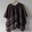 Guess Charlotte Jacquard Poncho Jacket Cape Sweater Photo 4