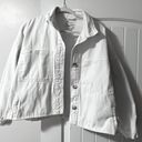 Stoosh White Jean Oversize Jacket Photo 0