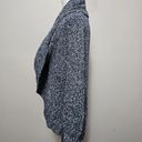 DKNY  Jeans Blue Marled Shawl Collar Cardigan Size Small Photo 3