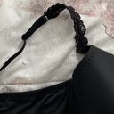 Natori Bra Black Body Double with Lace Full Fit, size 34DD Photo 7