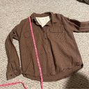 Vans  Junction Flannel Button Down Brown Plaid Shirt- Size Medium Photo 4