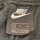 Nike  Women’s Sz Small Black Cotton Blend Accent Cuff Logo Joggers Photo 3