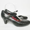 Harper Abeo Black Leather  Mary Jane Heels Size 8.5 Women’s Photo 1