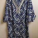 Lilly Pulitzer  Wilda Caftan Dress in Bright Navy In the Groove Size XL Photo 0