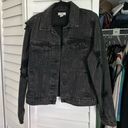 Forever 21 Black washed denim jacket. Size medium only worn a couple times. Photo 0