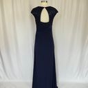 Betsy and Adam  Women's Formal Dress Size 8 Blue Sequined Lace and Chiffon Gown Photo 1