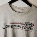 l*space 90s Vintage Nasa Johnson  Center T Shirt Graphic Tee Gray 2XL XXL Cotton Photo 4