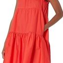 Ulla Johnson  Tamsin Ruffled Tiered Cotton Dress Coral Size 0 Photo 0