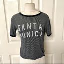 Brandy Melville John Galt black and white striped short sleeve Santa Monica shirt Photo 1