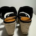 Kelly & Katie  Giles Black Espadrille Wedge Sandal 7M Photo 6