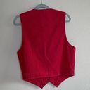 Vintage red denim studded vest Size L Photo 4