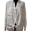 Lou & grey  Tie-front Button Up Shirt(Size Small) Photo 0