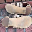 Bed Stu Roan by  White distressed zip up Gladiator Leather Sandals Size 5 Photo 7