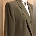 Charter Club Olive Green 1 Botton Blazer Size 10 Photo 2