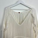 Free People Tamasi Ruffle Tunic in Ivory Size Small Photo 7