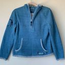 Marmot Like New  x Beth Rodden Baby Blue Fleece Zip Up Jacket size Medium Photo 0